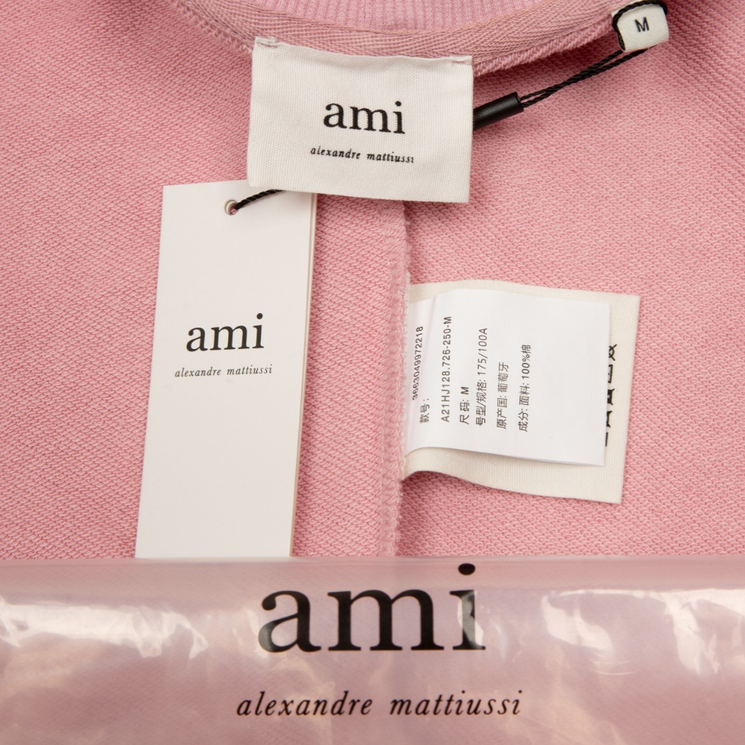 Ami Paris – Rosa Jacke mit Herzmotiv