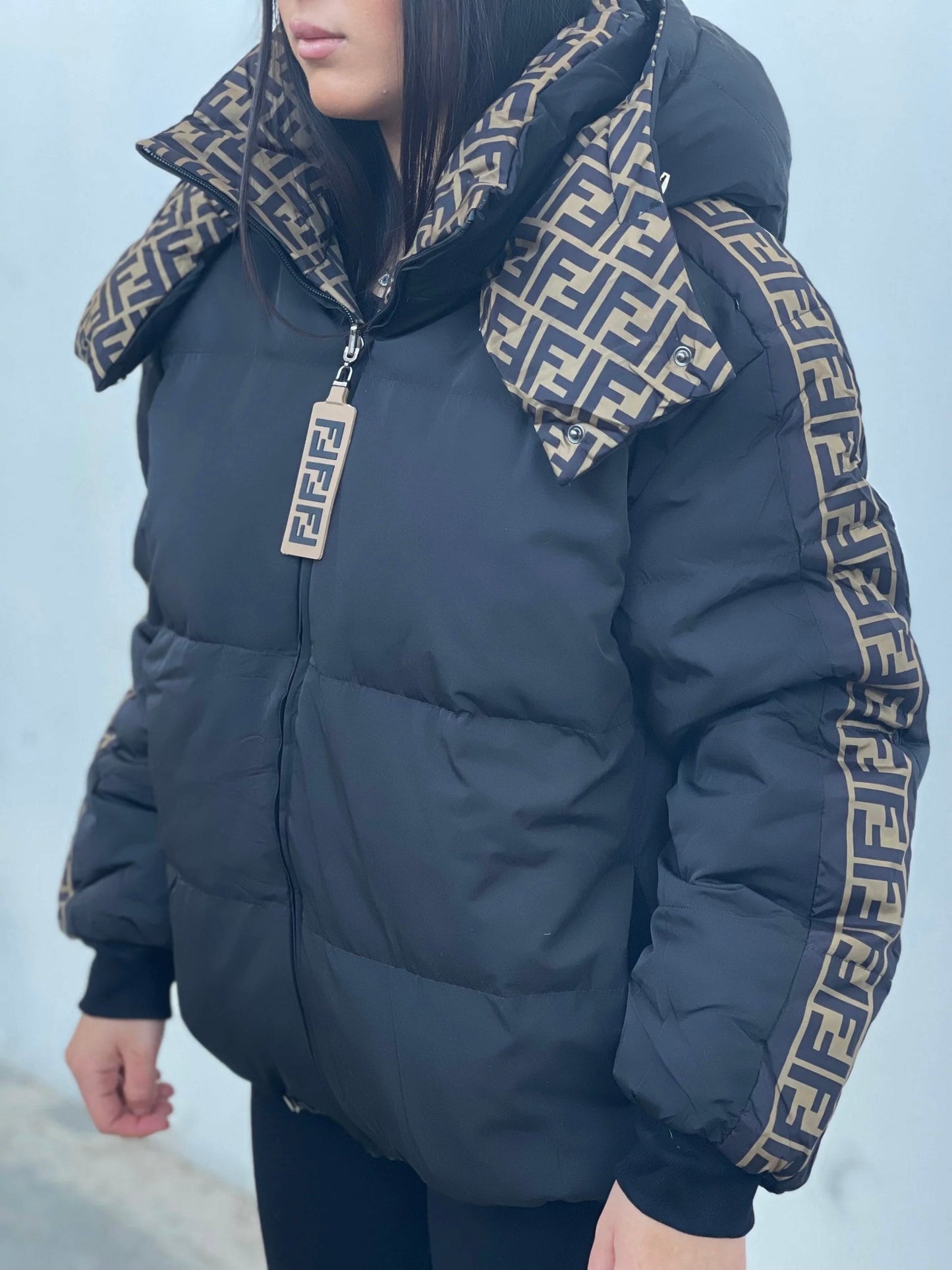 Fendi Wendbare Daunenjacke