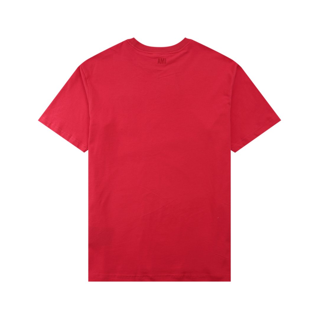 Rotes Herz Ami Paris T-Shirt