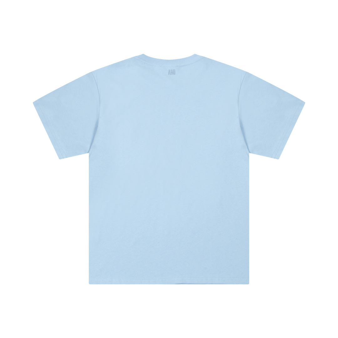 T-shirt Ami Paris Bleu Coeur Bleu Little
