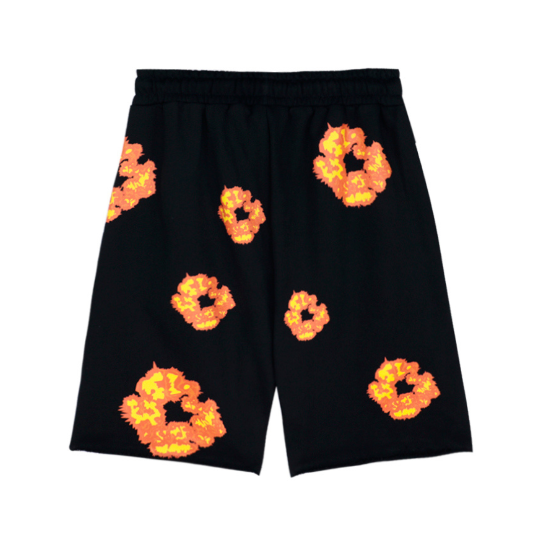 Schwarze Denim-Shorts „TRS“