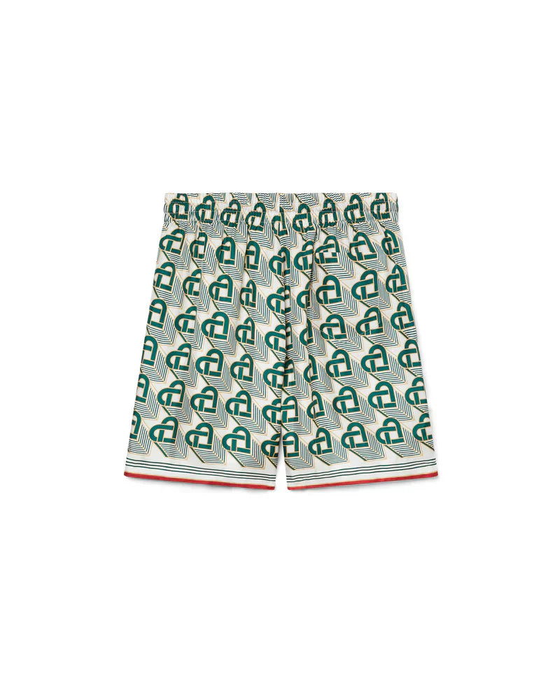 Heart Monogram Silk Short