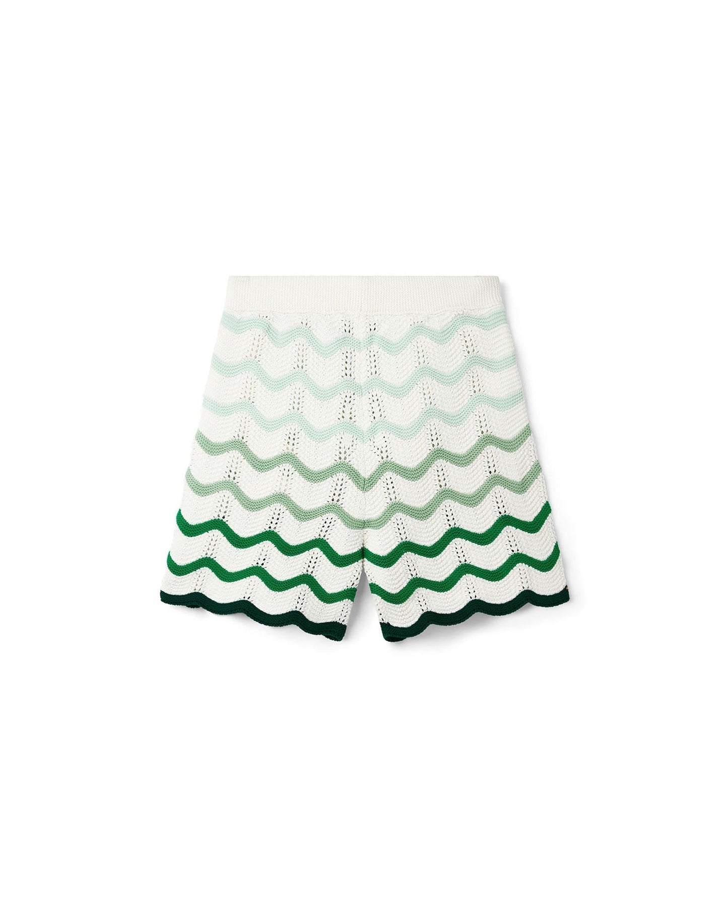 Wavy Gradient Crochet Shorts