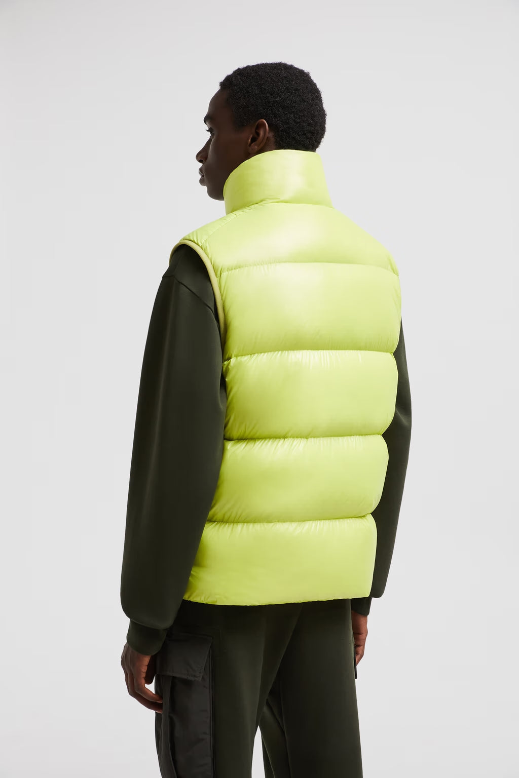 Moncler Sumido Ärmellose Daunenjacke Limettengrün