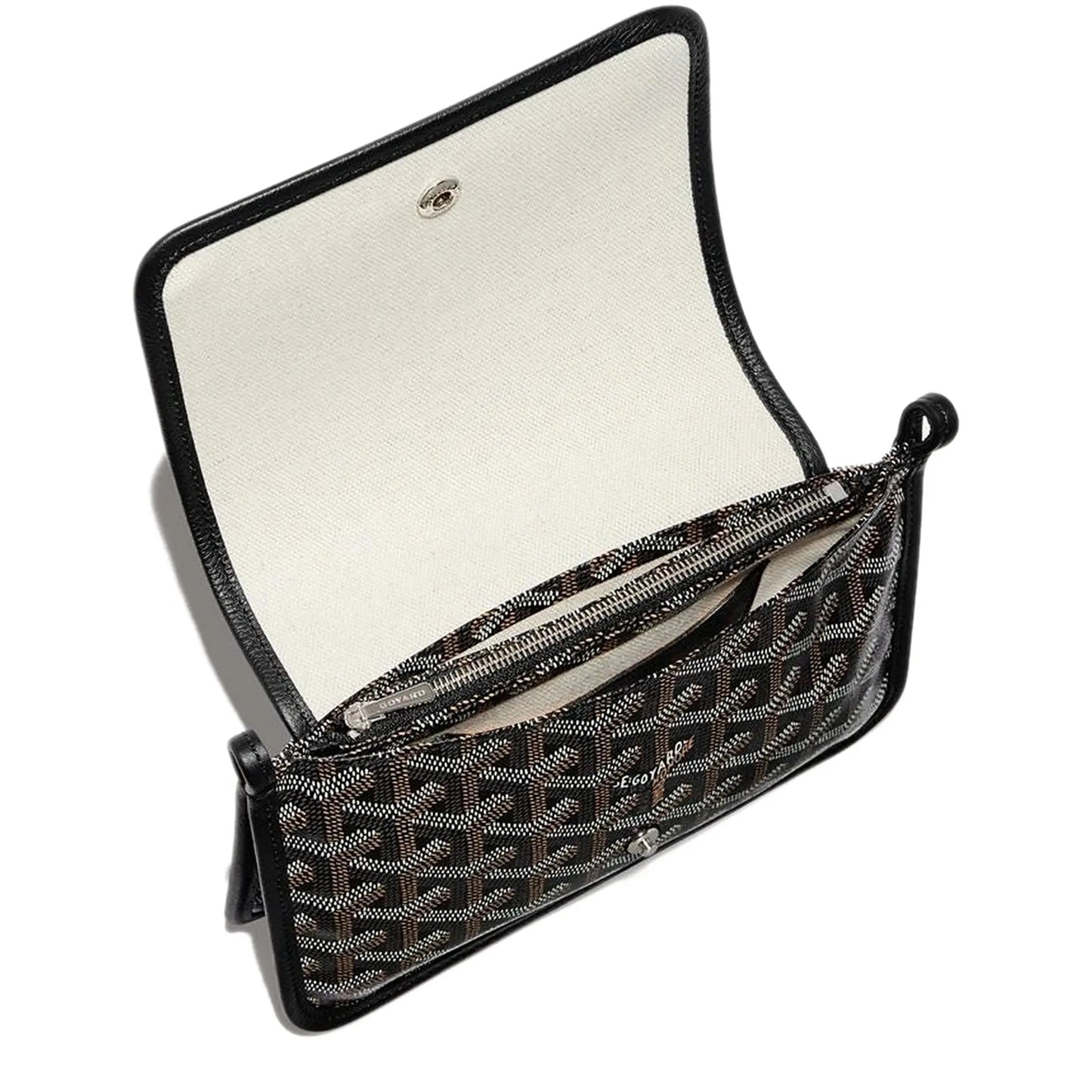 Goyard Plumet Pocket Schwarze Geldbörse