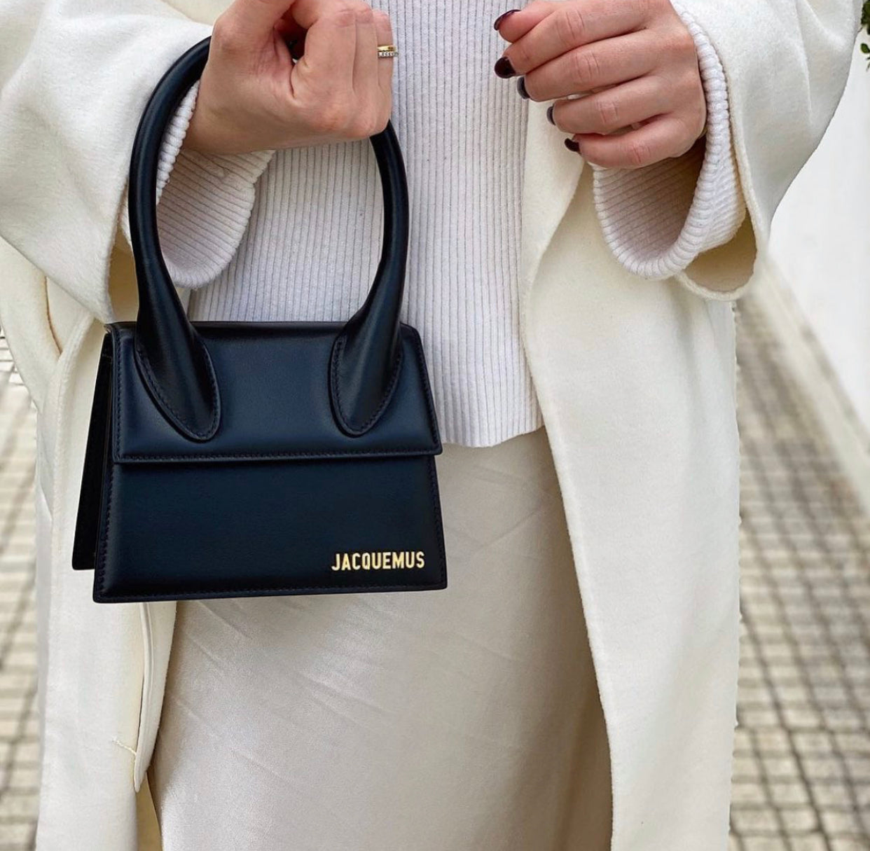 Jacquemus Chiquito Mittelgroße schwarze Tasche