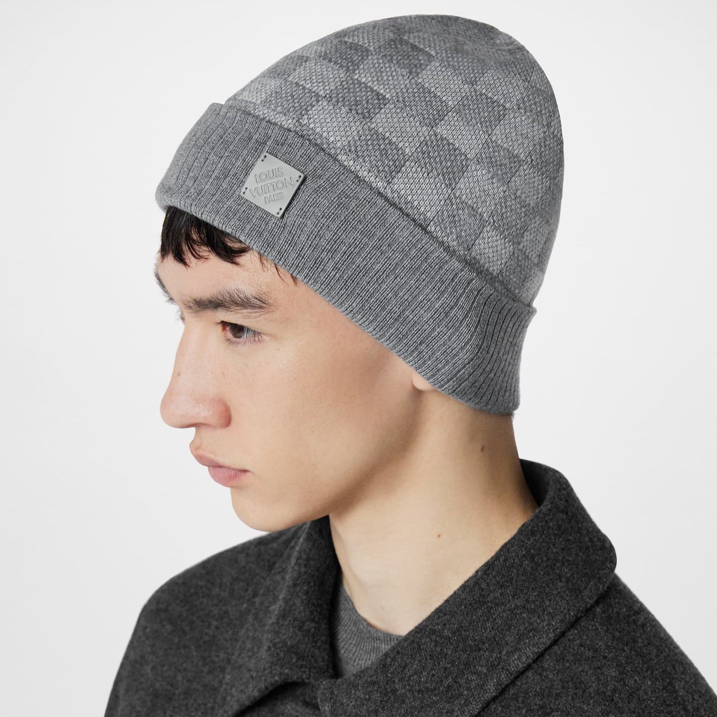 Graue Mütze von Louis Vuitton