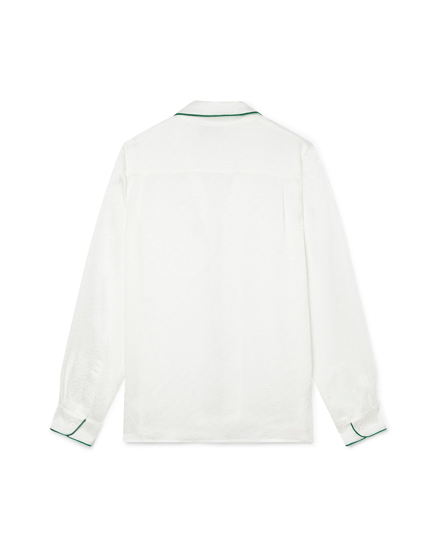 Pyjama-Seidenhemd mit Monogramm