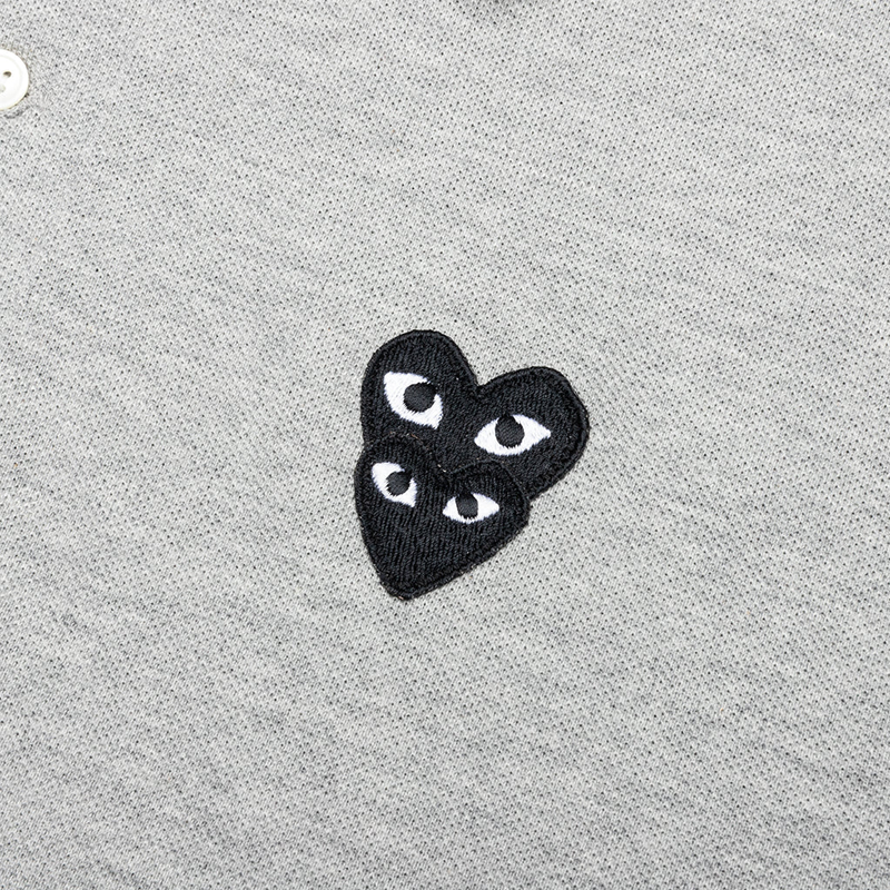Graues Poloshirt von CDG (Doppelherz)