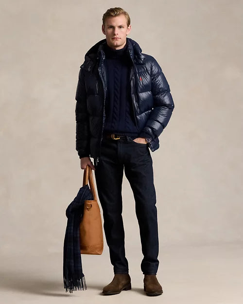 Ralph Lauren glänzende Gorham Daunenjacke