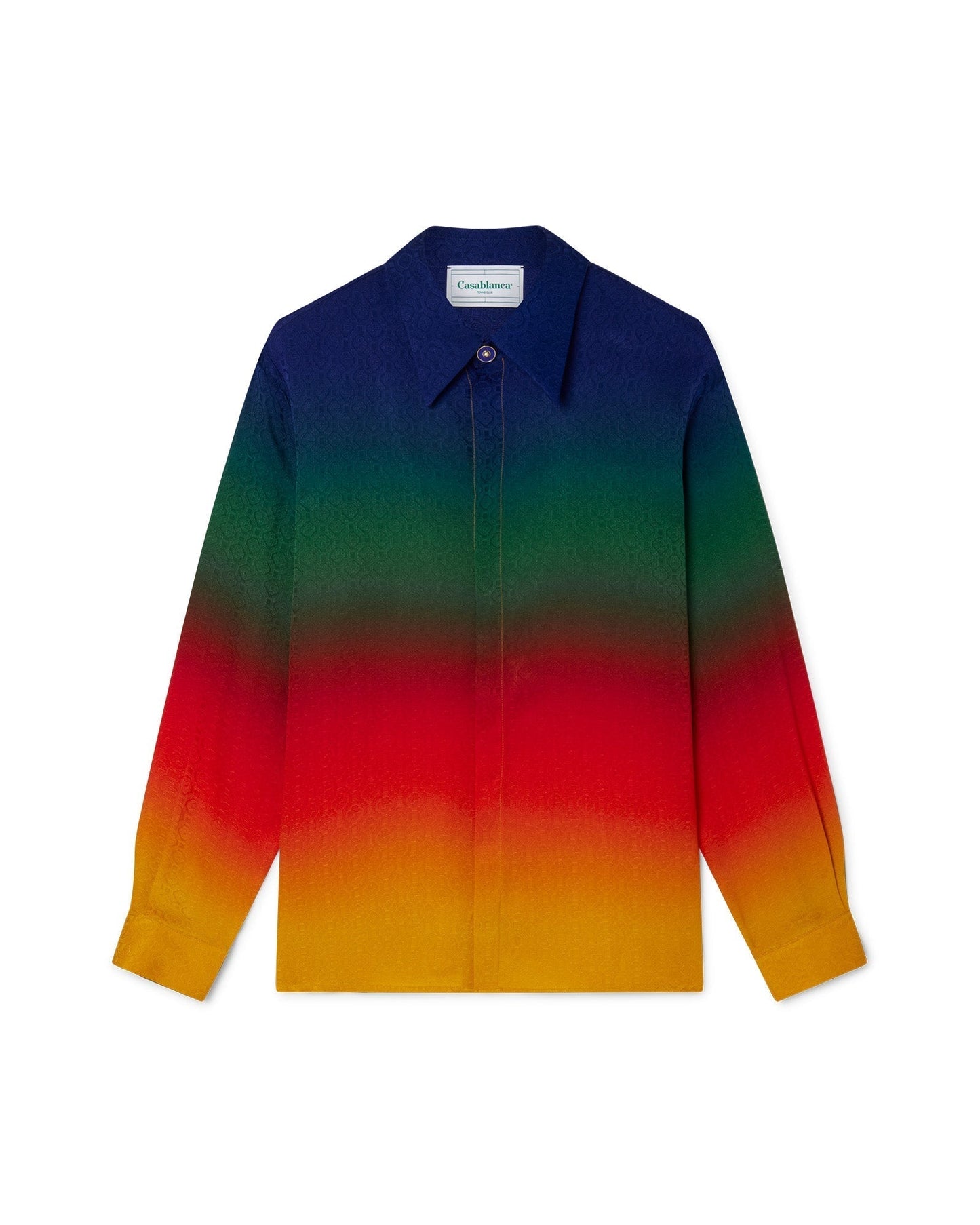 Peace Gradient Silk Shirt