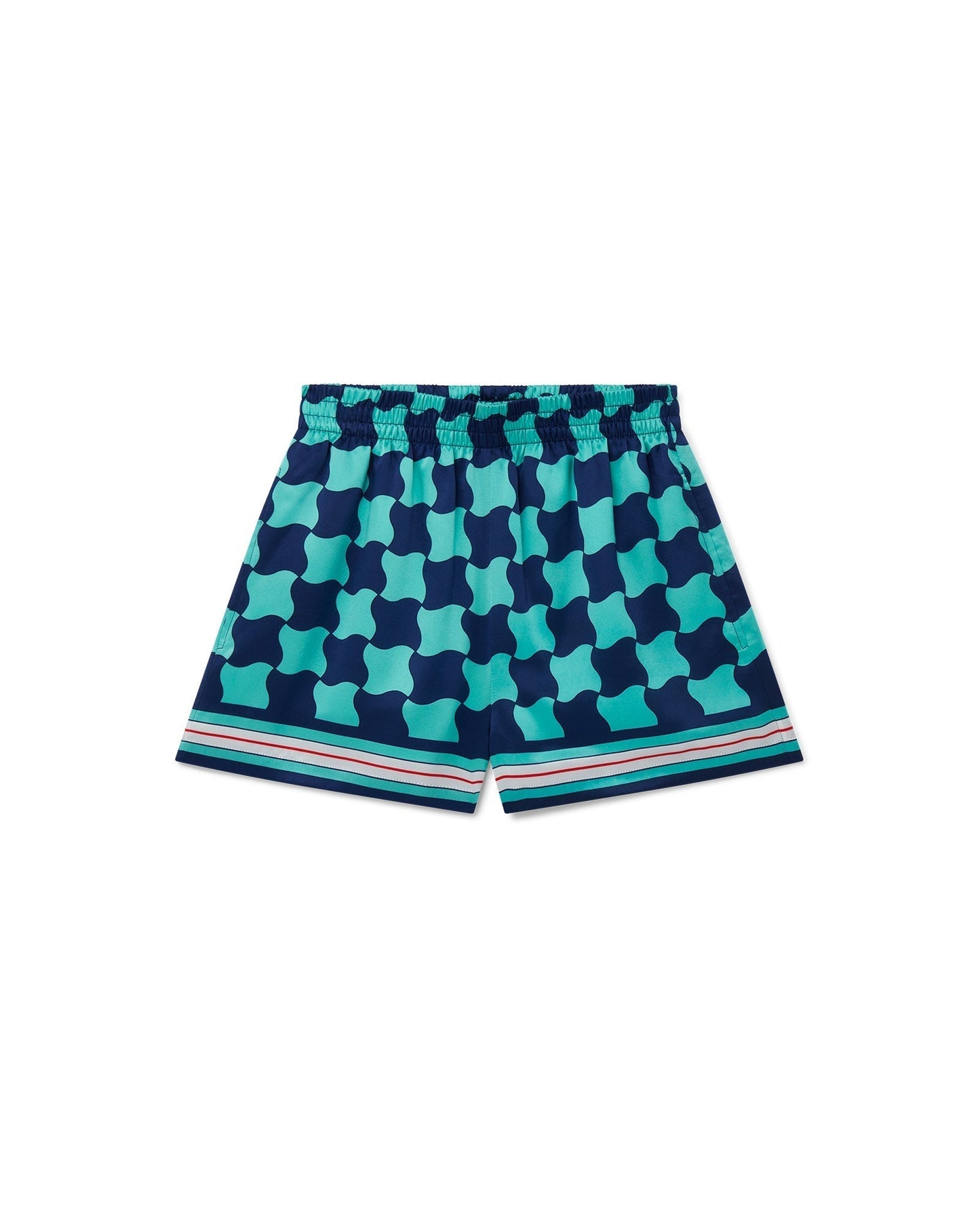 Pool Tile Silk Shorts