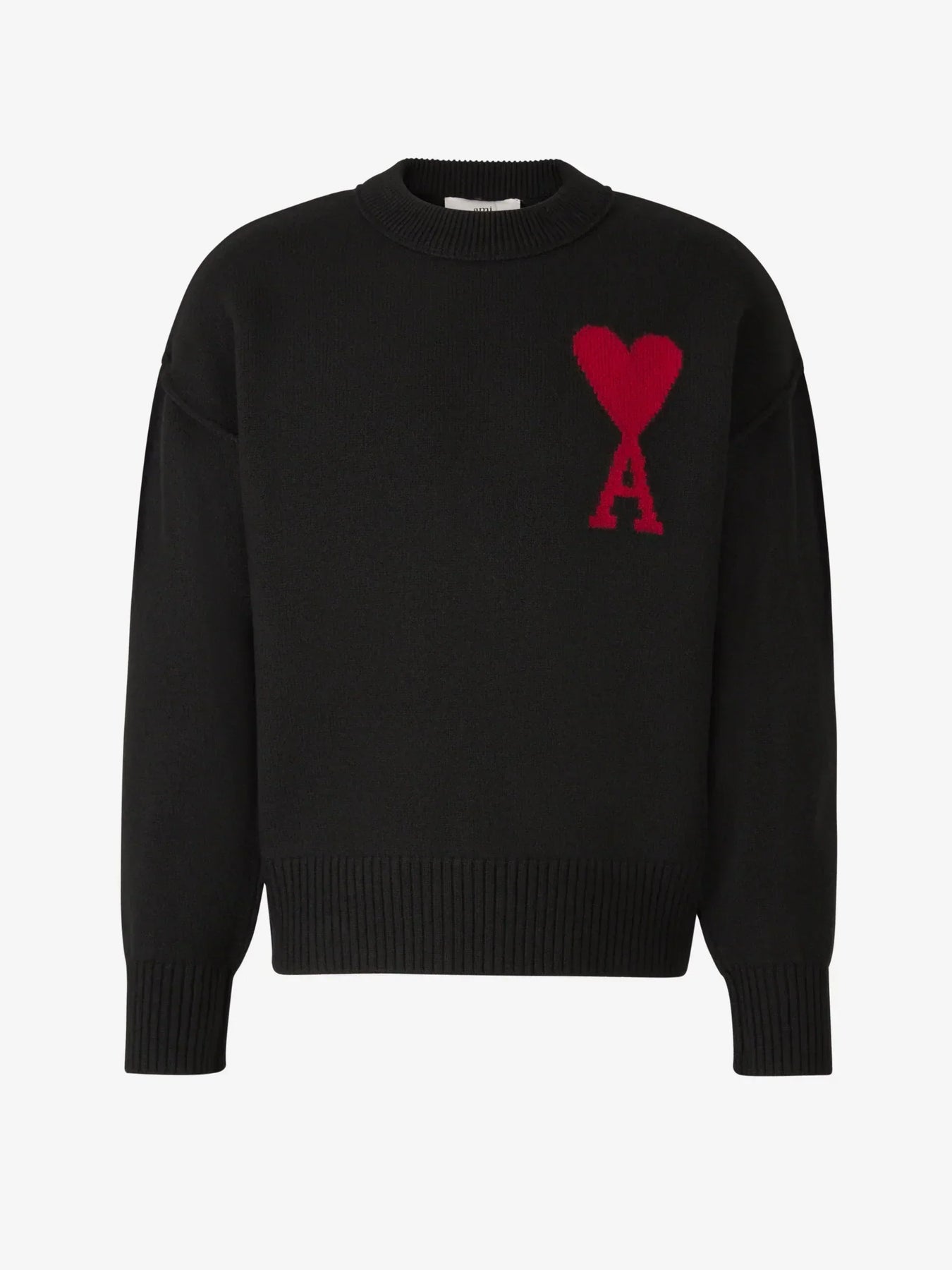 Pull Ami Noir Coeur Rouge