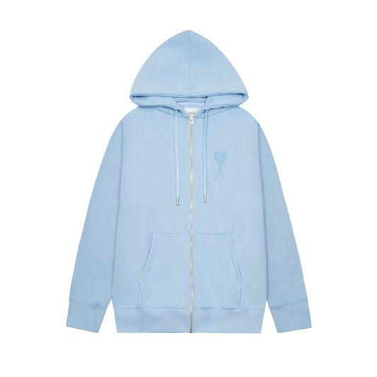 Veste Ami Paris Bleu Cœur Bleu