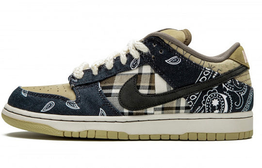 Nike x Travis Scott SB Dunk Low Jackboys Blau Khaki
