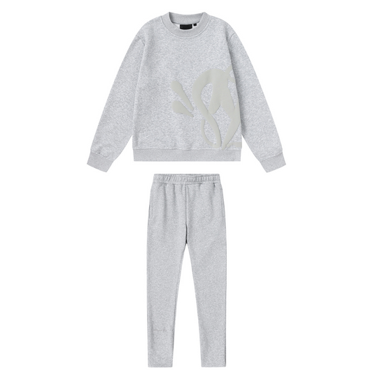 Syna World Trainingsanzug in Grau mit Monogramm