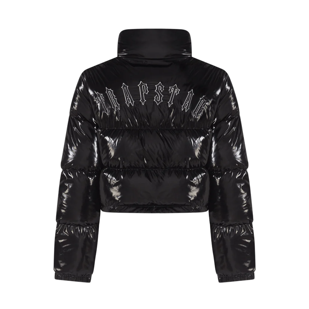 Damen Decoded – Glänzende schwarze Jacke