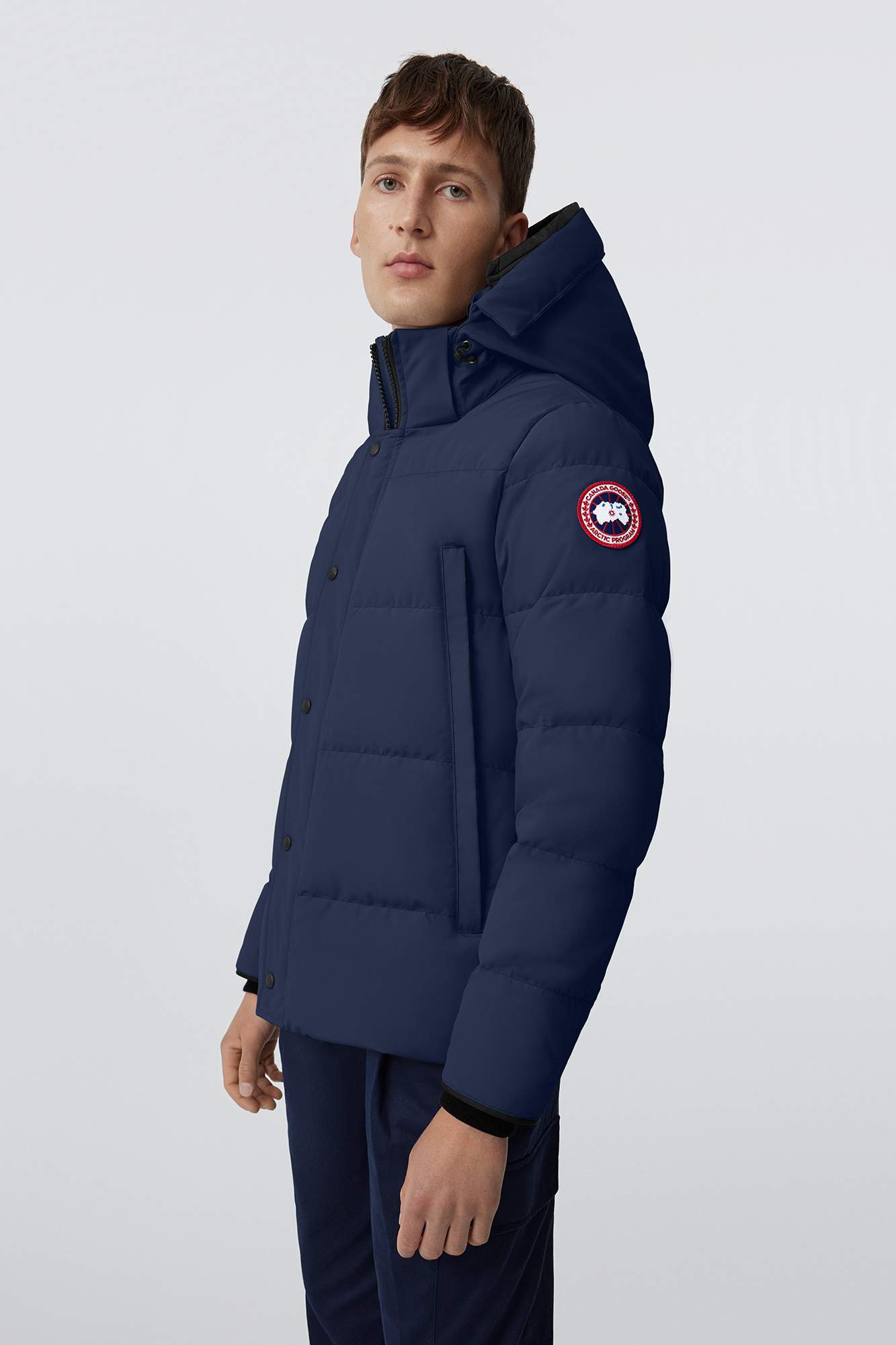 Canada Goose Wyndham – Marineblauer Classic Label-Parka