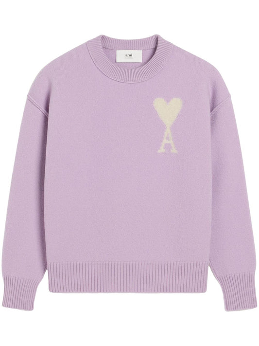 Rosa Friend Pullover mit weißem Herz