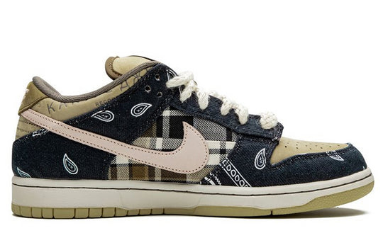 Nike x Travis Scott SB Dunk Low Jackboys Blau Khaki