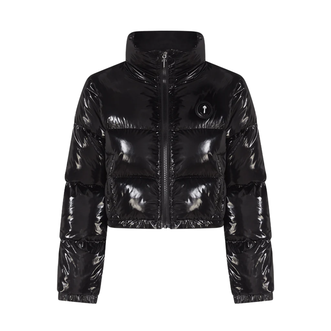 Damen Decoded – Glänzende schwarze Jacke
