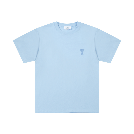 T-shirt Ami Paris Bleu Coeur Bleu Little