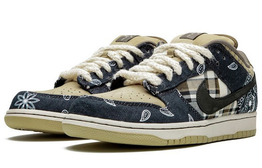 Nike x Travis Scott SB Dunk Low Jackboys Blau Khaki