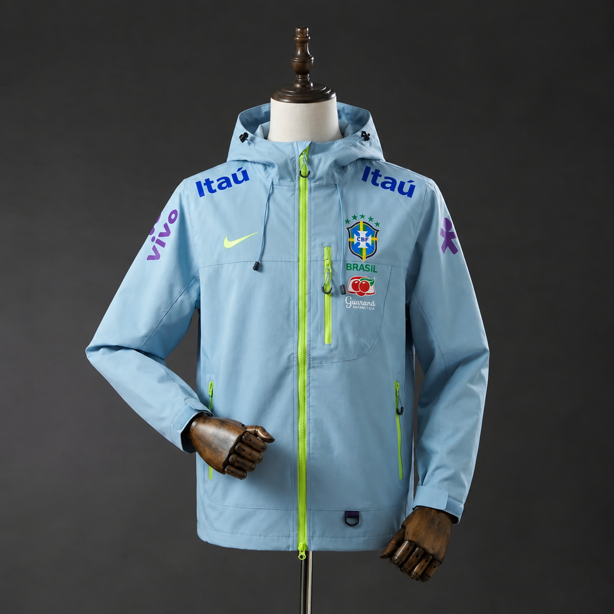 Veste Imperméable du Brésil Bleu Clair