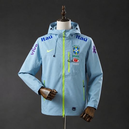 Veste Imperméable du Brésil Bleu Clair