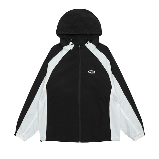Corteiz Schwarze Windjacke