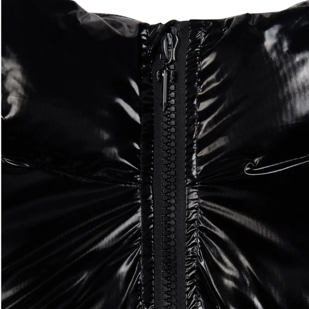 Damen Decoded – Glänzende schwarze Jacke