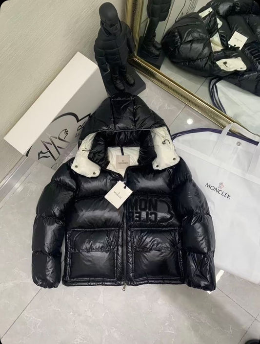 MONCLER Abbaye Steppdaunenjacke Schwarz