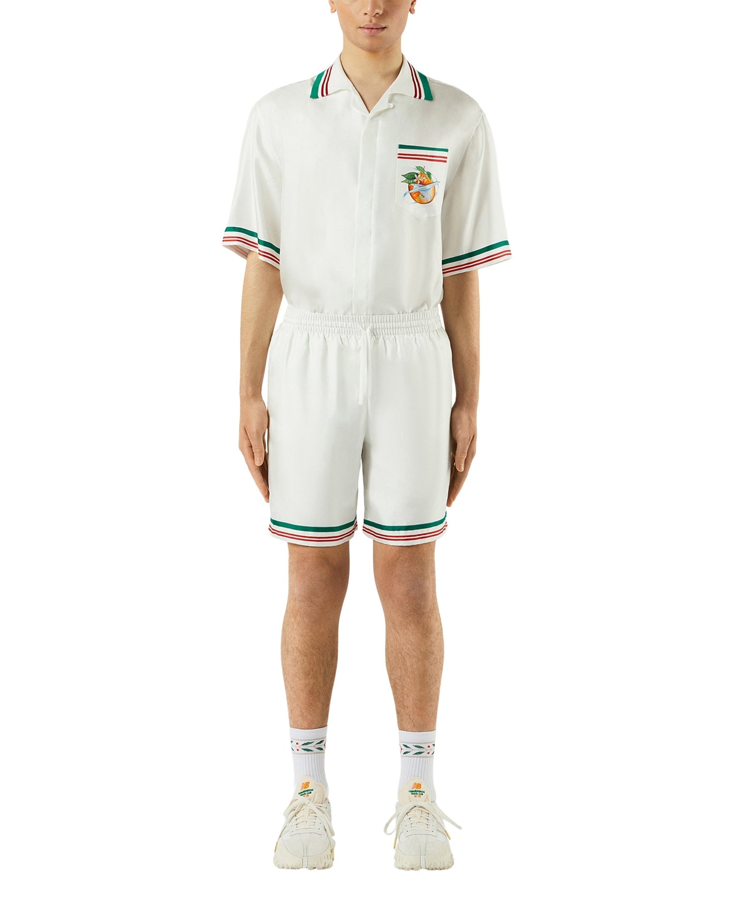 Orbite Autour De L'Orange Silk Shorts