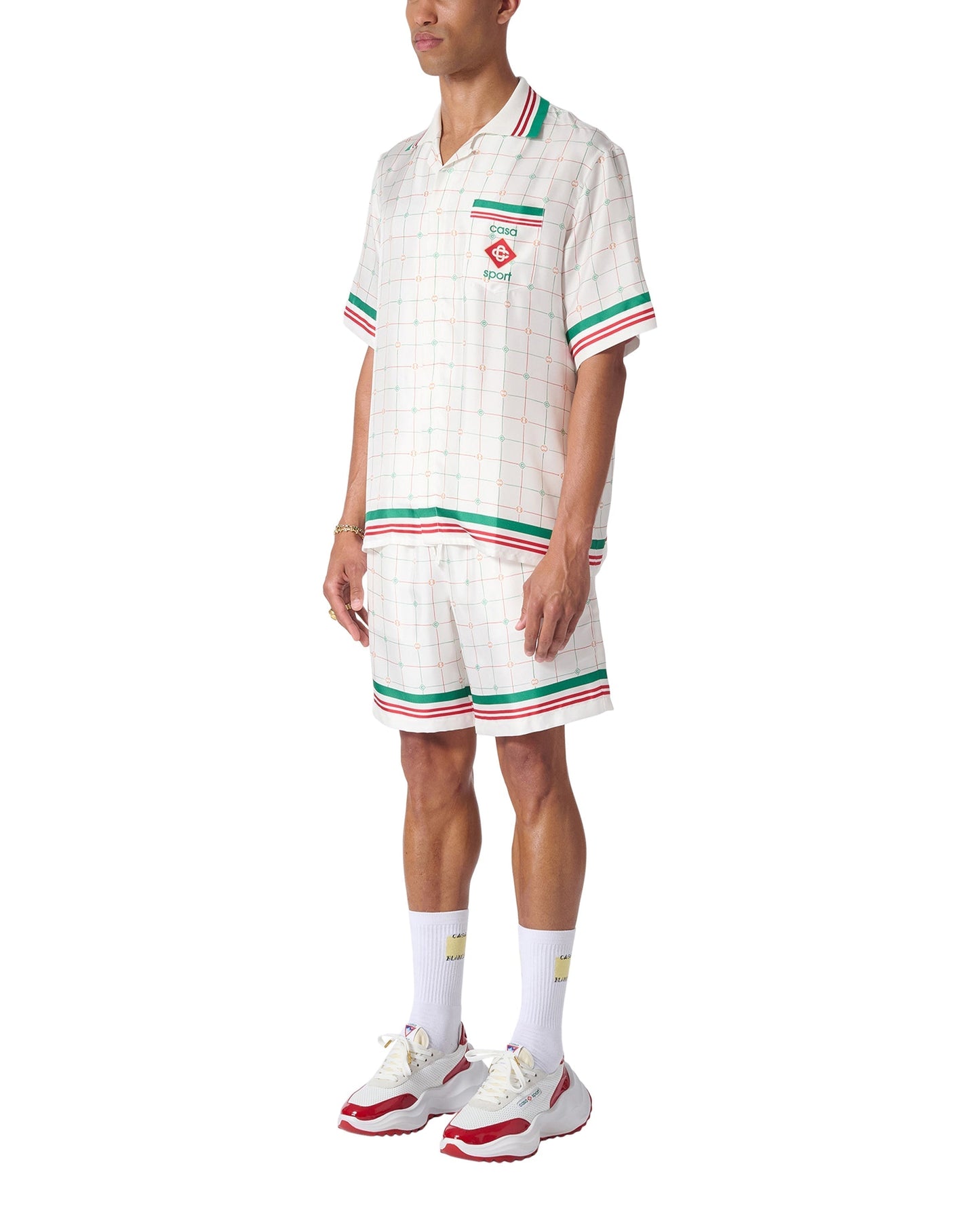 Tennis Club Check Silk Shirt