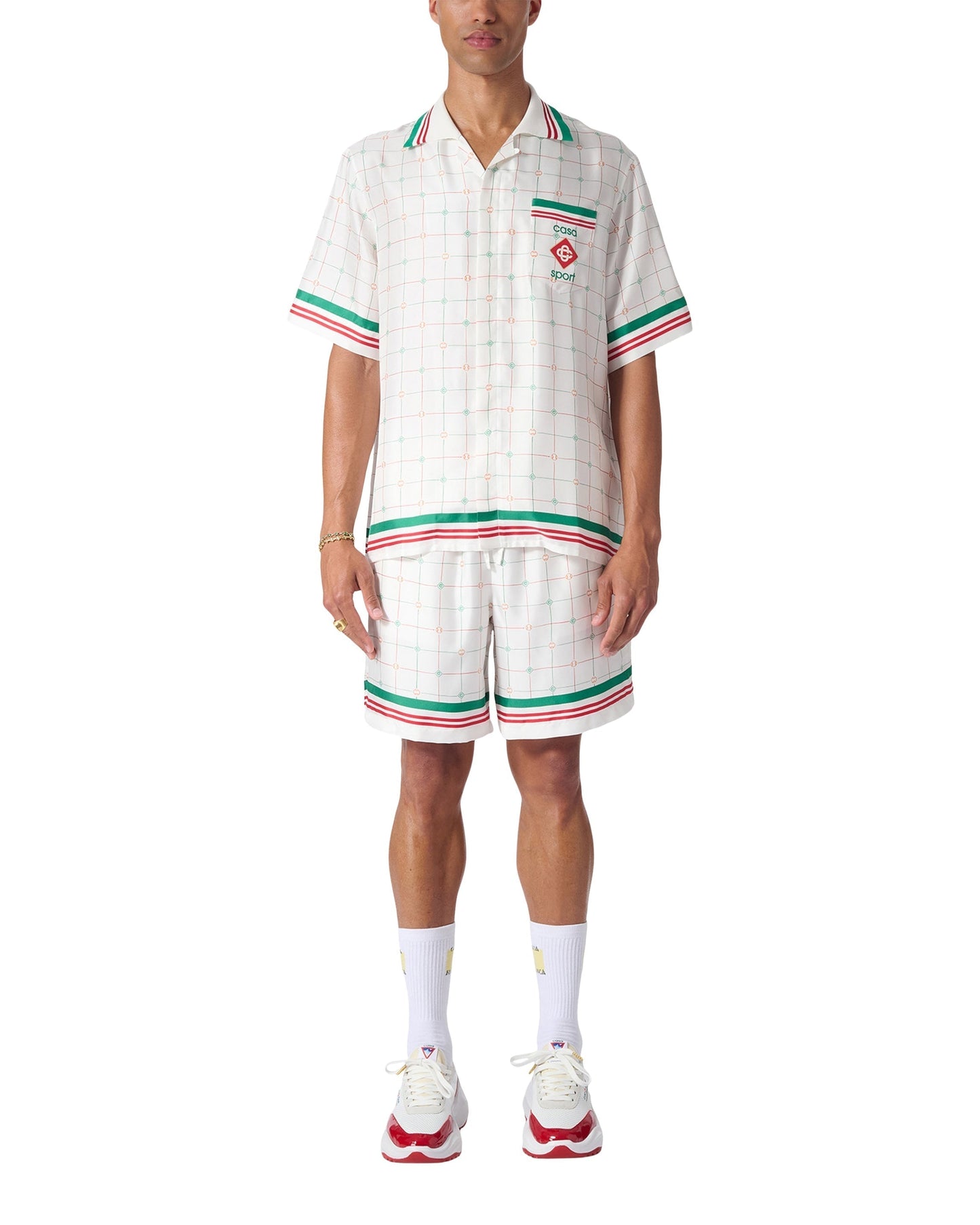 Tennis Club Check Silk Shirt
