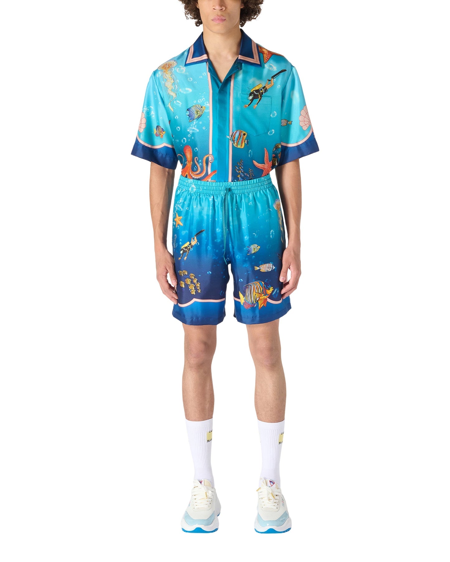 Fond Marin Silk Shorts