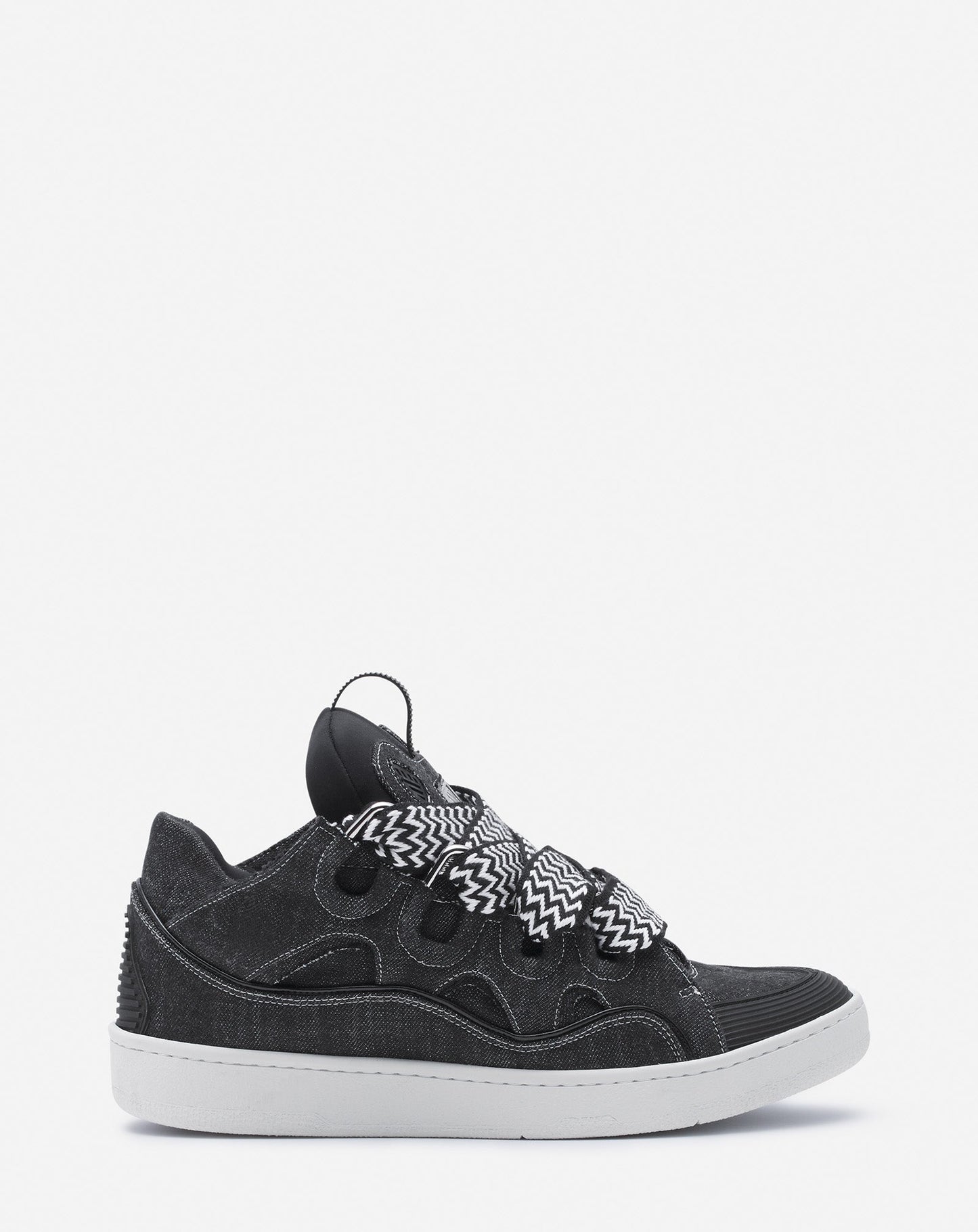 Schwarze Jeans-Sneakers von Lanvin
