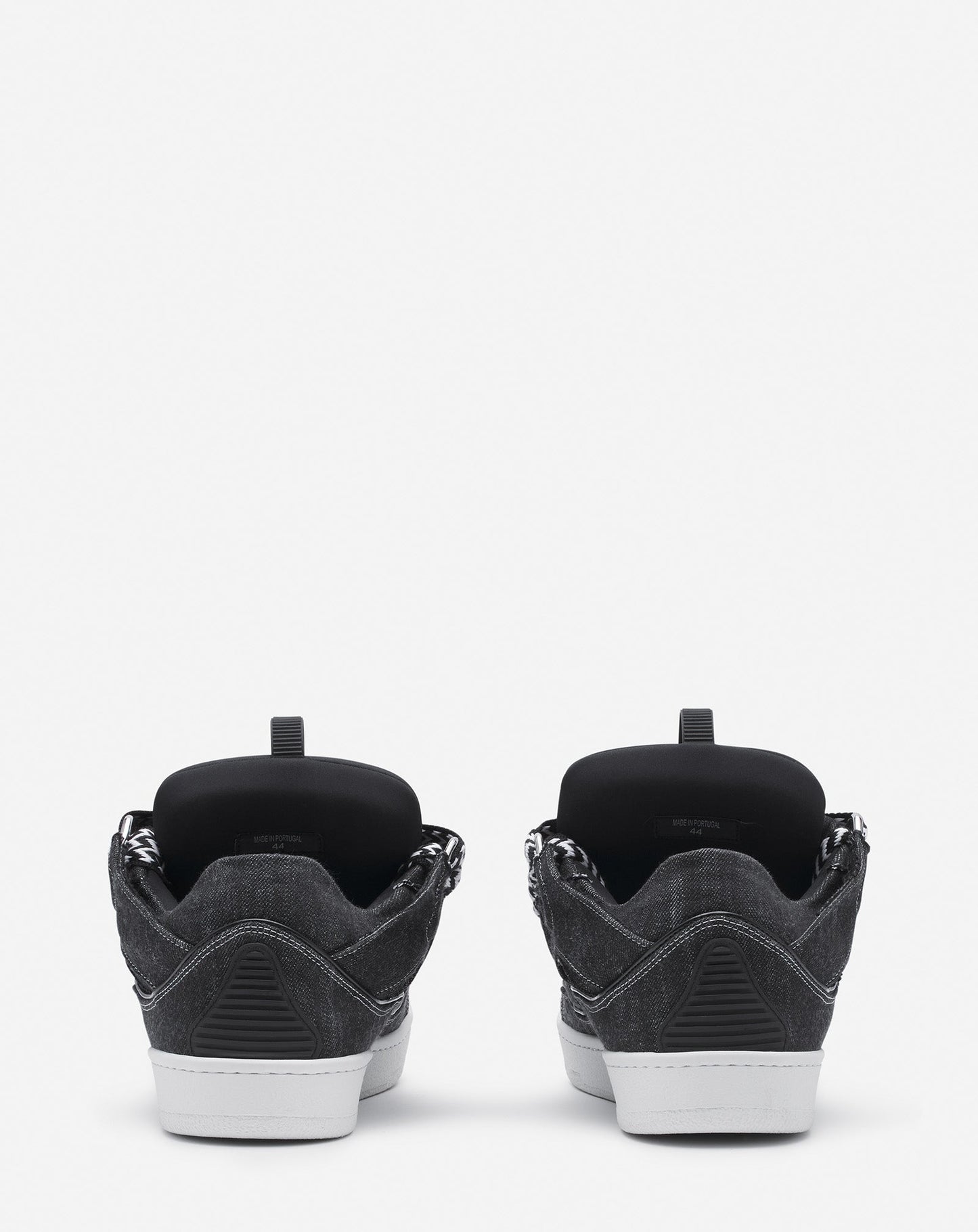 Schwarze Jeans-Sneakers von Lanvin