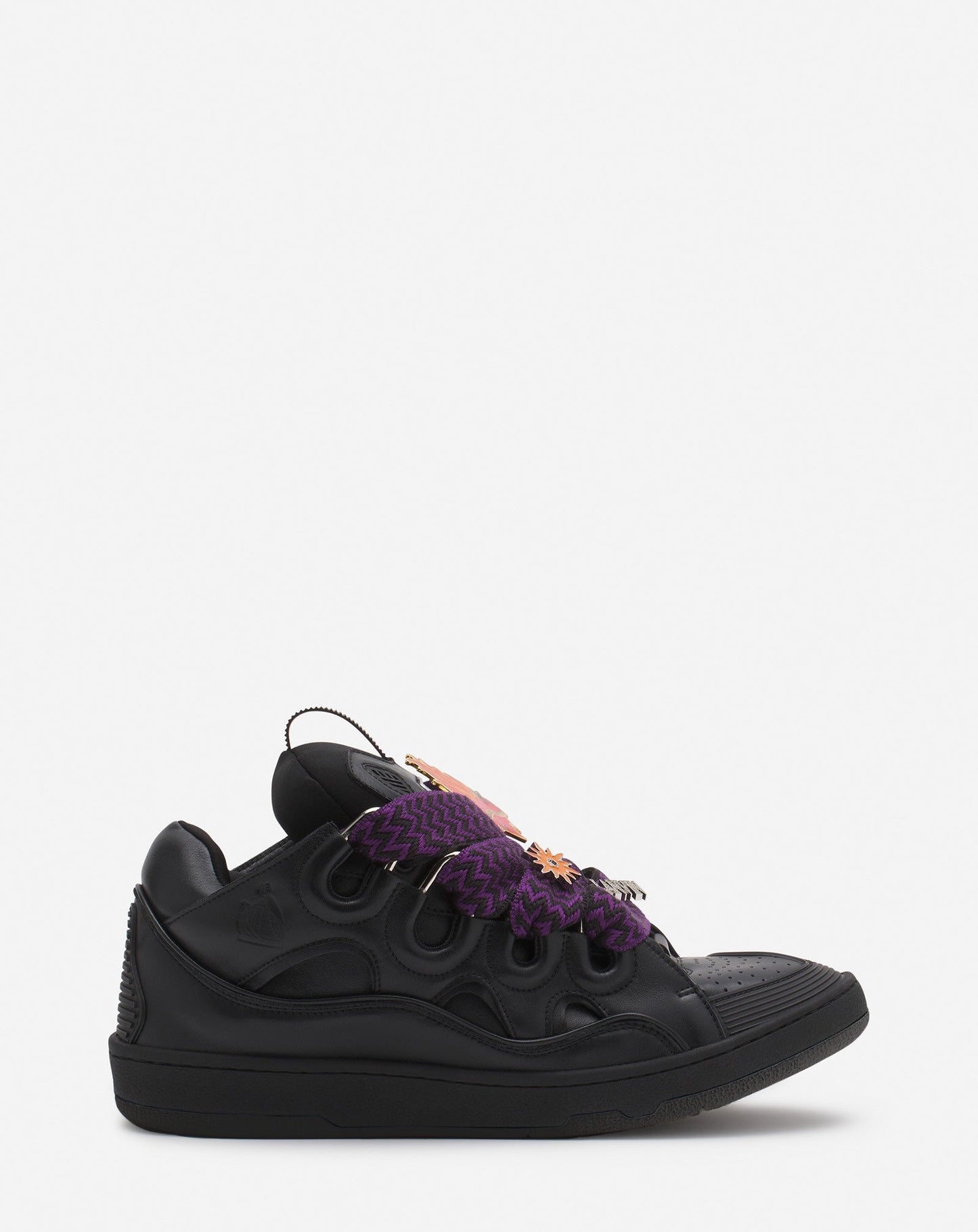 Lanvin Schwarz-Lila Sneaker