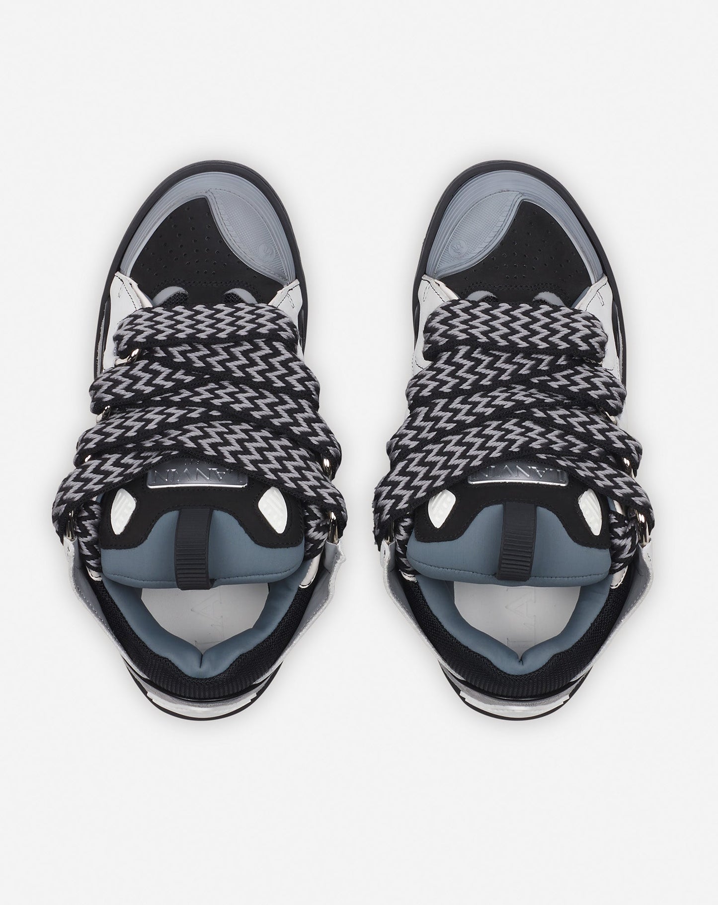 Lanvin Schwarz-Graue Turnschuhe