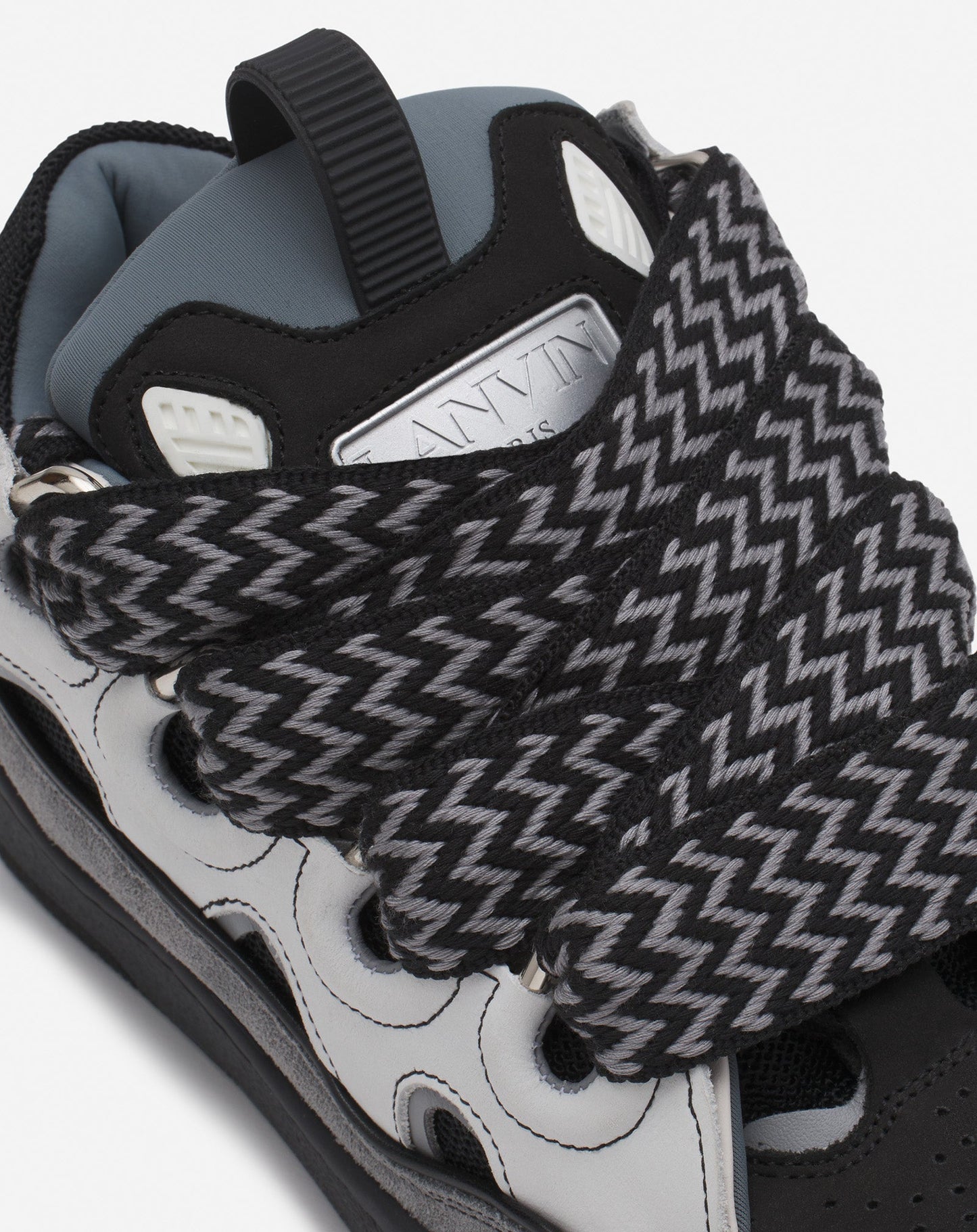 Lanvin Schwarz-Graue Turnschuhe