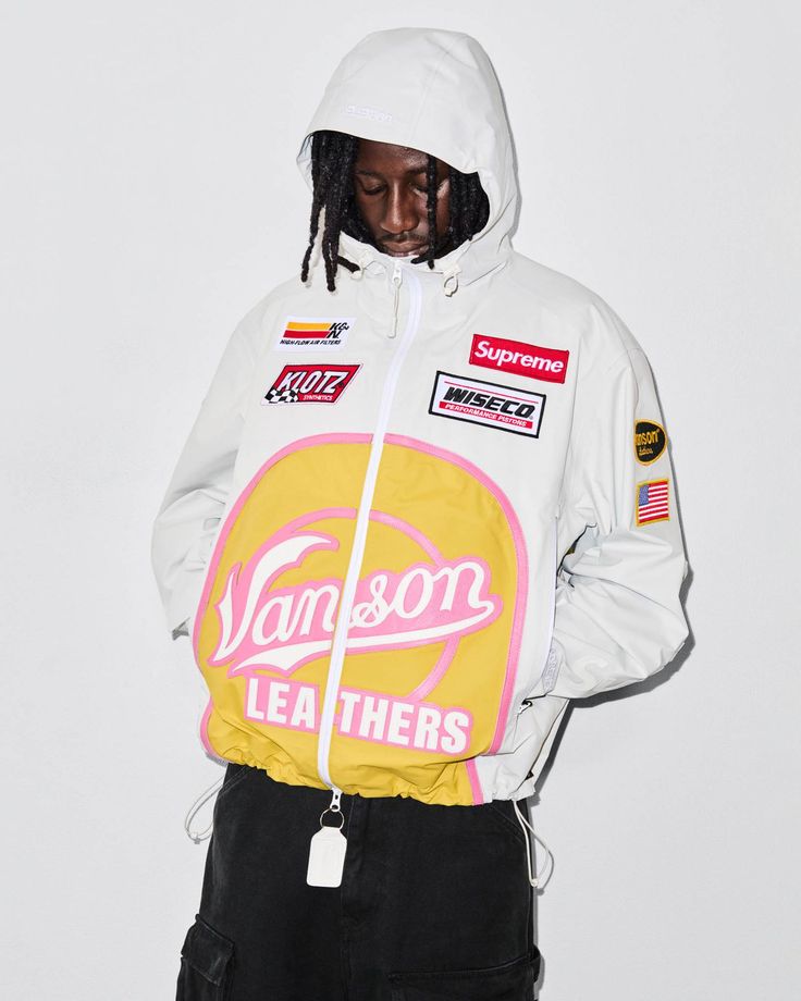 Supreme x Vanson Leathers GORE-TEX Shell Jacket White