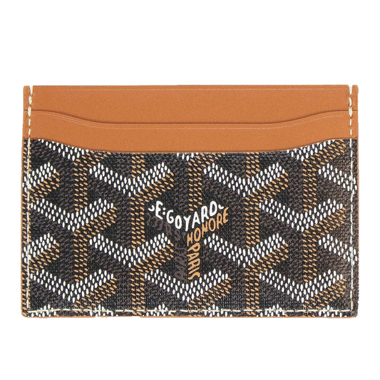 Goyard Saint Sulpice Kartenetui in Schwarz/Hellbraun