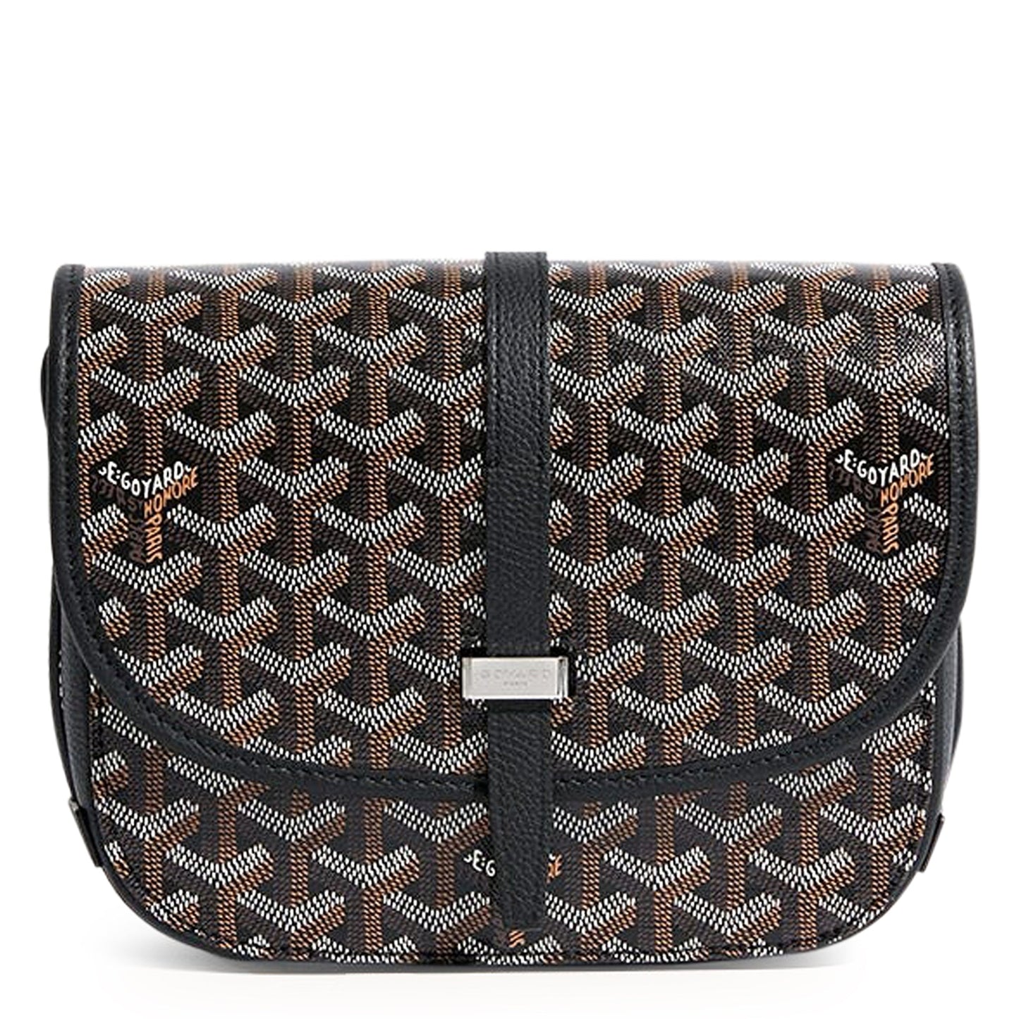 Goyard Belvedere II Schwarze PM-Umhängetasche 