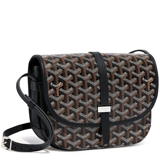 Goyard Belvedere II Schwarze PM-Umhängetasche 
