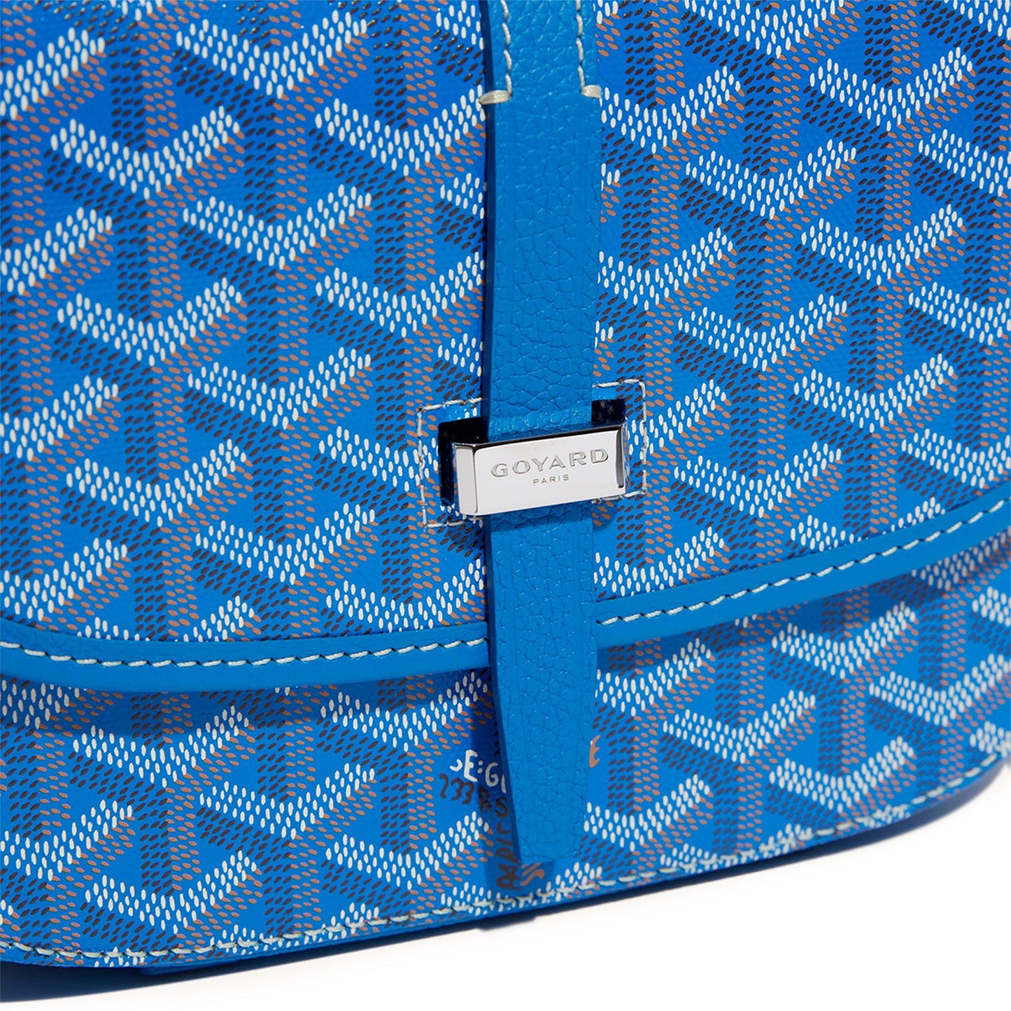 Goyard Belvedere II Himmelblaue PM-Umhängetasche 