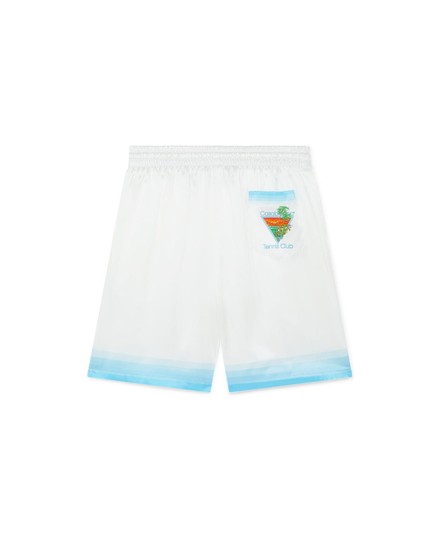 Palm Springs Icon – Blaue Seidenshorts