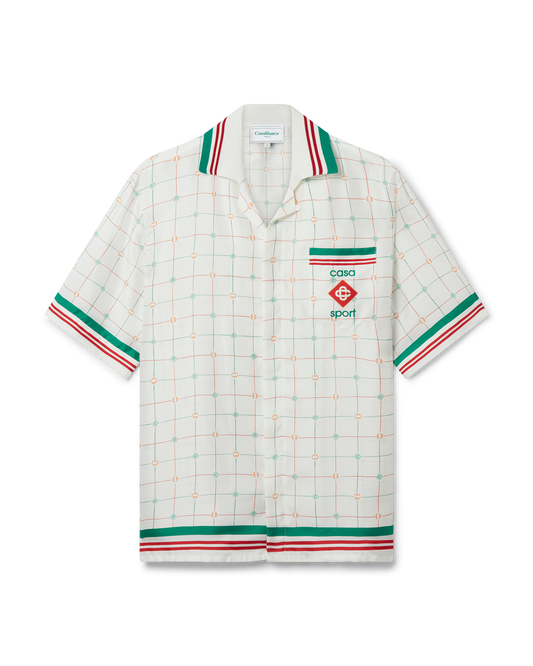 Tennis Club Check Silk Shirt