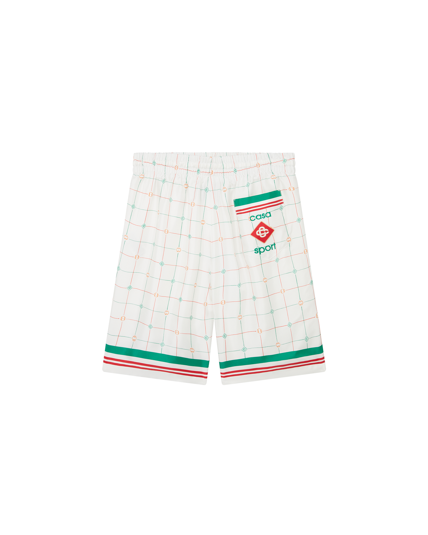 Tennis Club Check Silk Shorts