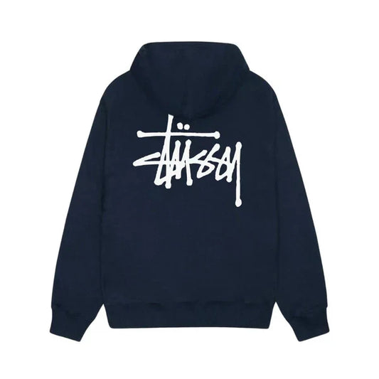 Stussy Basic Hoodie Navy